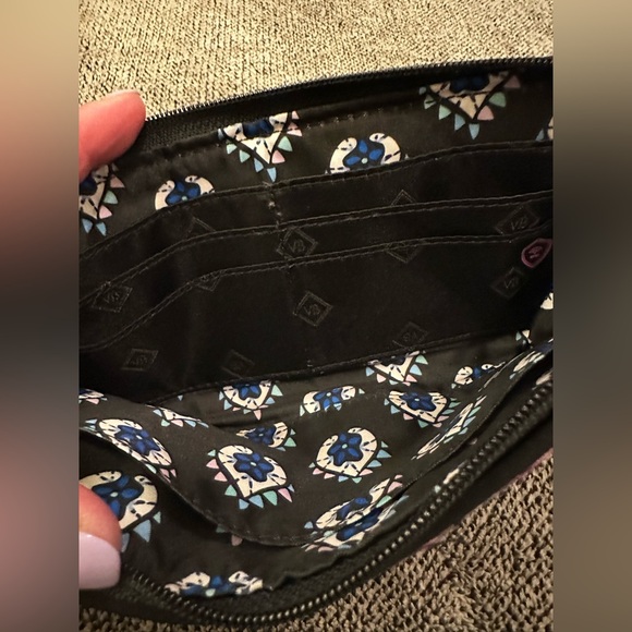 Vera Bradley Floral Black Wallet/ Wristlet Clutch - Picture 6 of 7